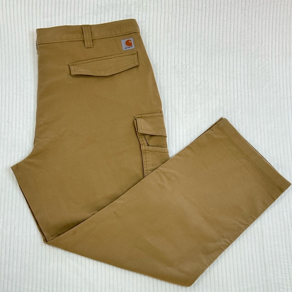NEW Carhartt Men's Rugged Flex Relaxed Fit Canvas Cargo Work Pant 44 x 32